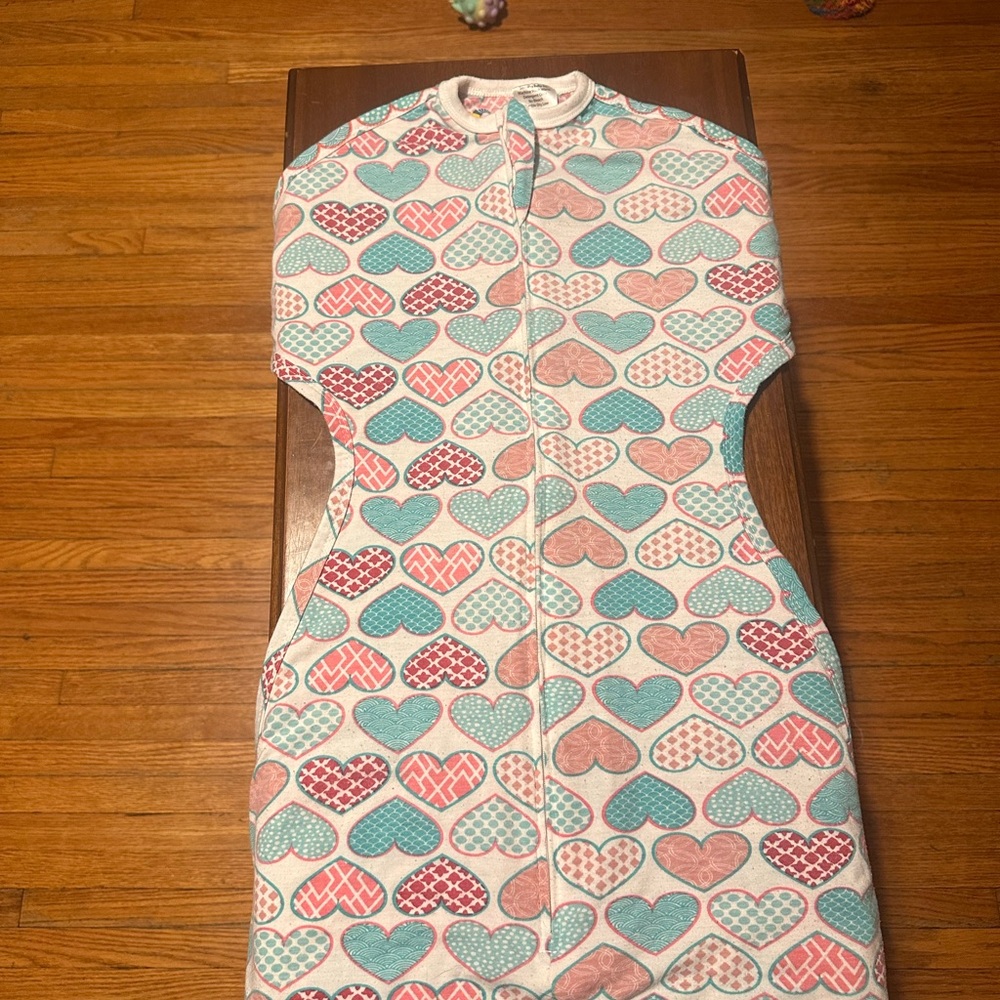 Pink and Blue Heart Zipadee Zip